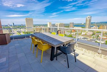 Rooftop terrace with bbqs